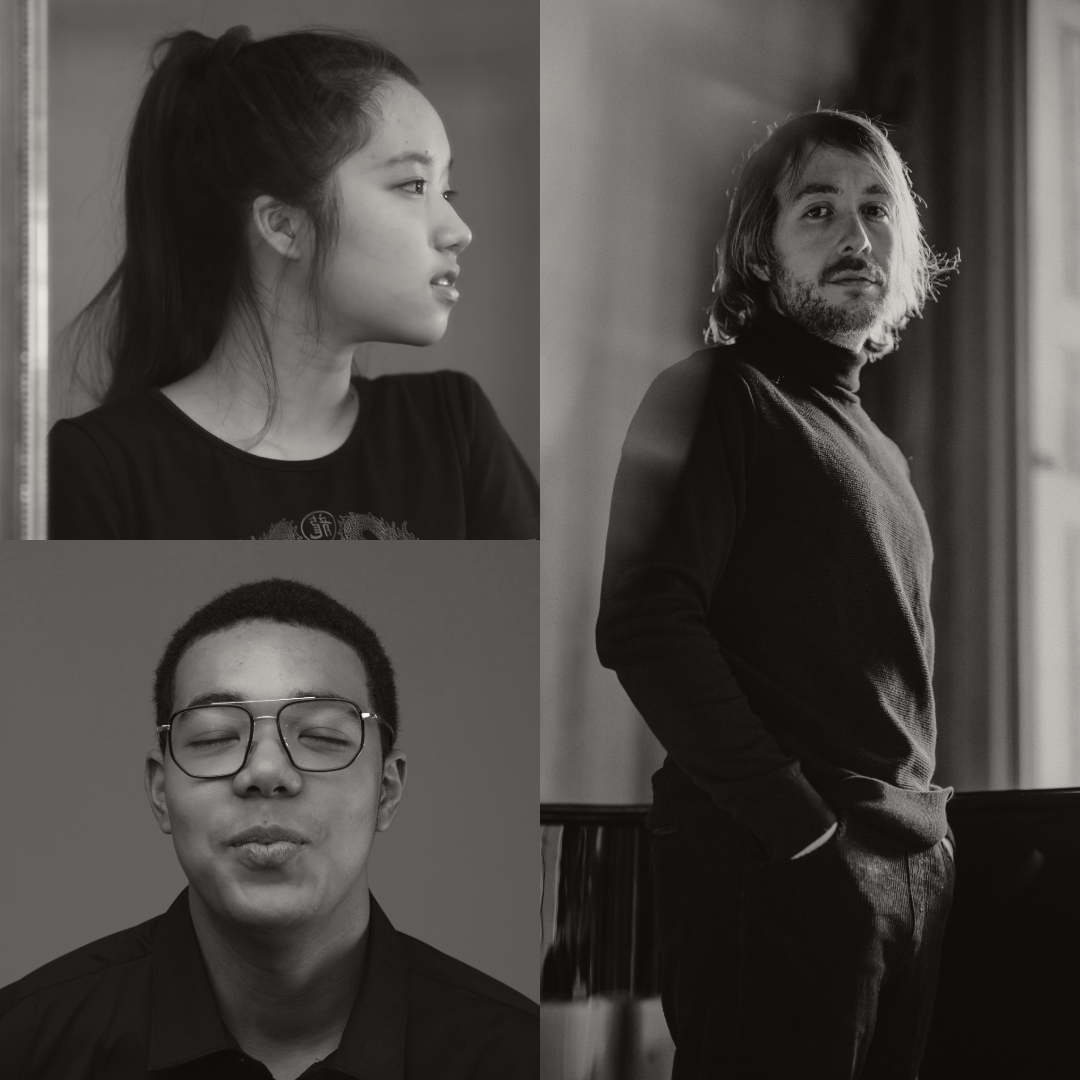 Composition Finalists: Rafael Marino Arcaro, Sing-Yat Chen, Hanuri Lee (c) Concours de Genevève